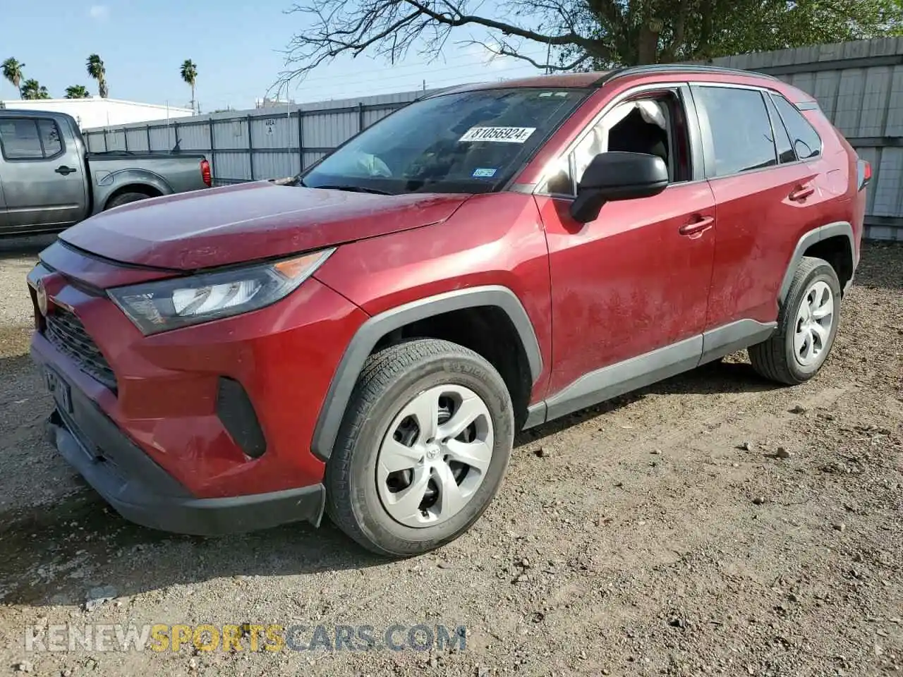 1 Photograph of a damaged car 2T3H1RFV0MW131387 TOYOTA RAV4 2021