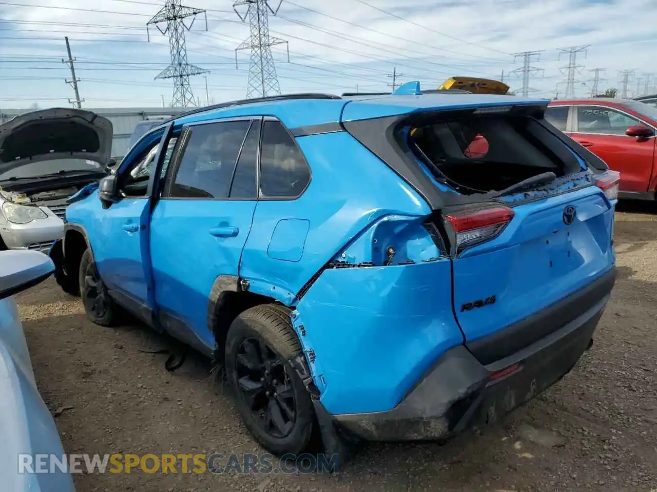 2 fotografías del automóvil dañado 2T3H1RFV0MW137402 TOYOTA RAV4 2021
