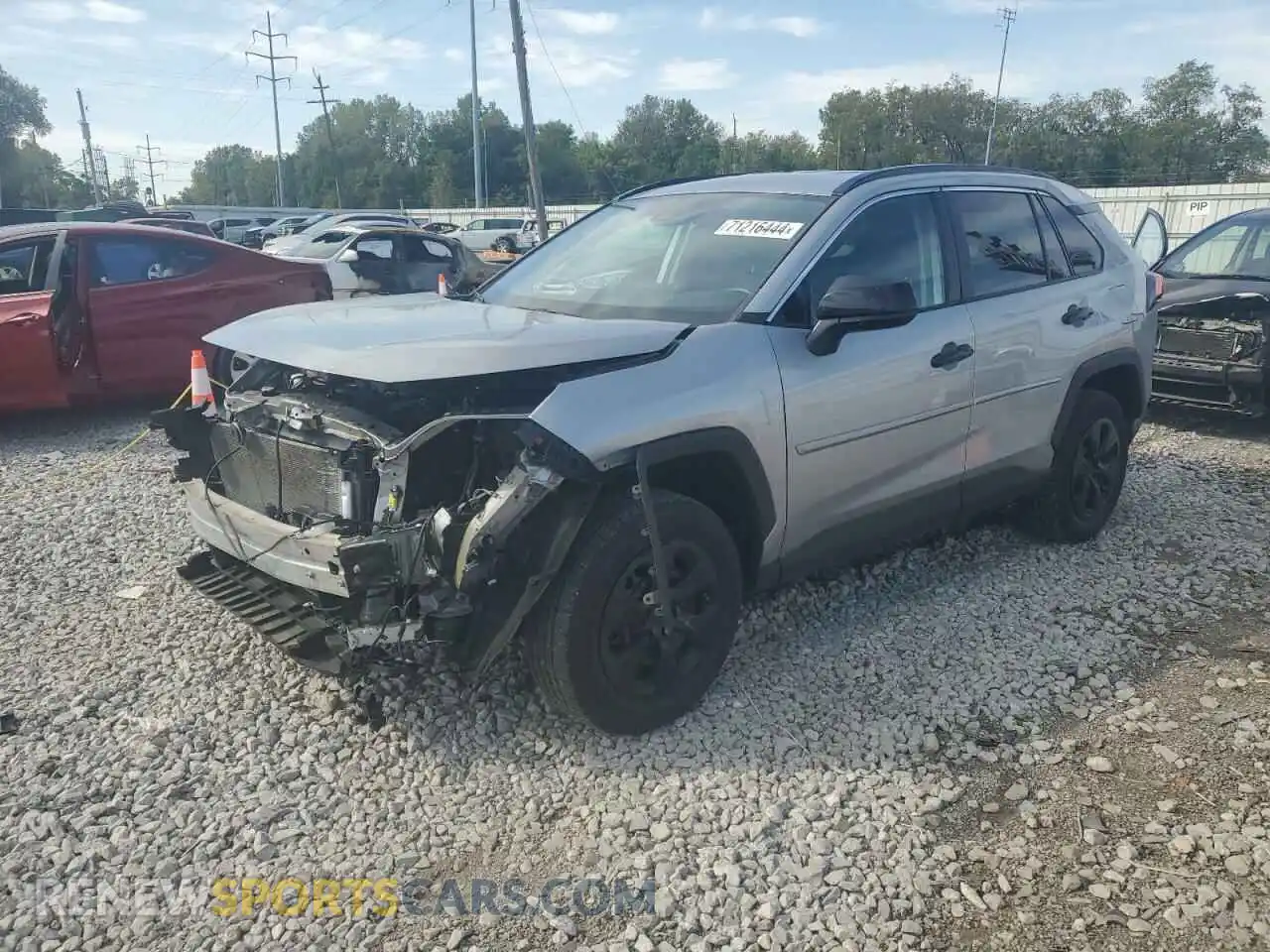 1 Photograph of a damaged car 2T3H1RFV0MW148206 TOYOTA RAV4 2021