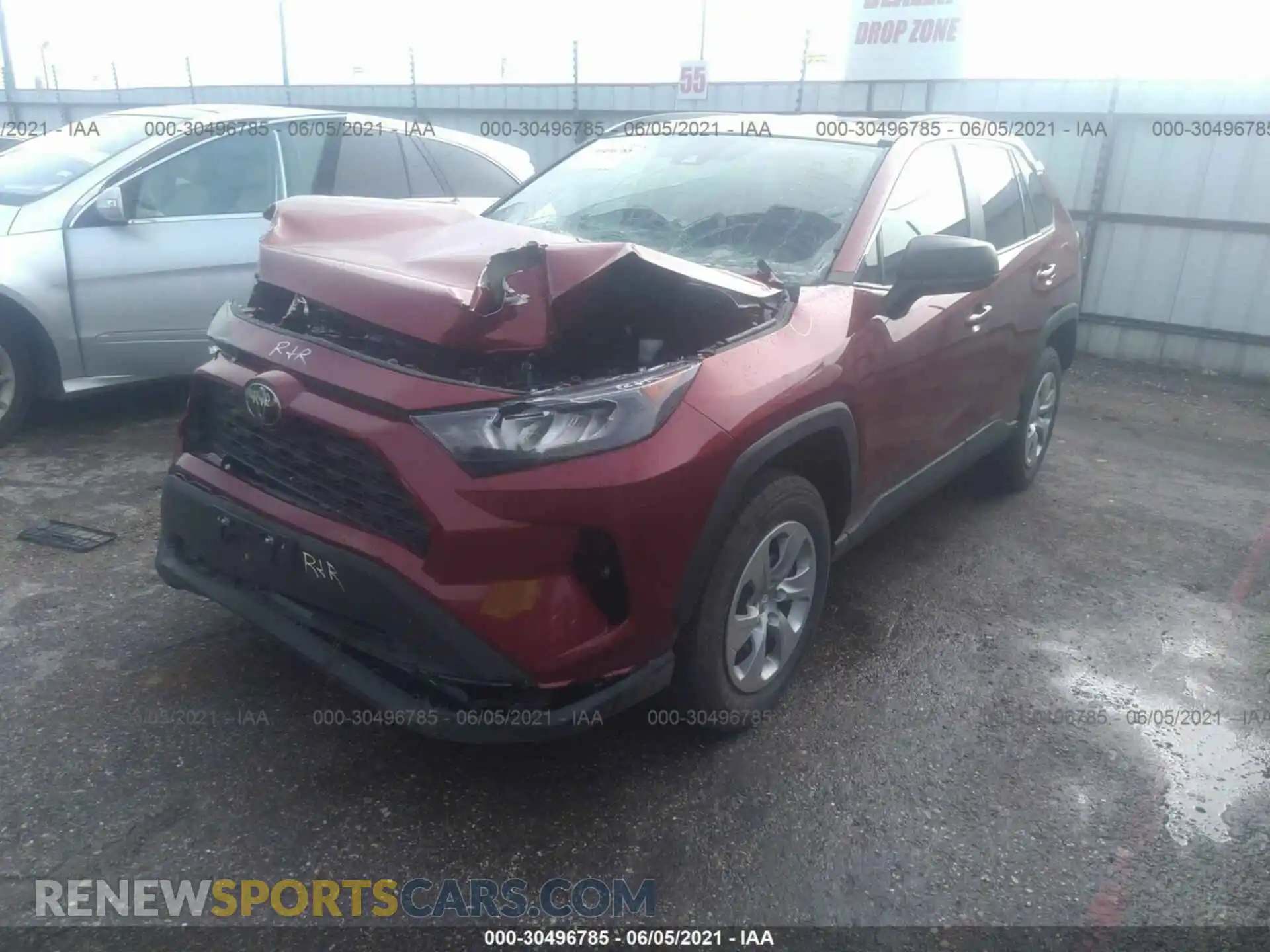 2 Photograph of a damaged car 2T3H1RFV1MC089619 TOYOTA RAV4 2021