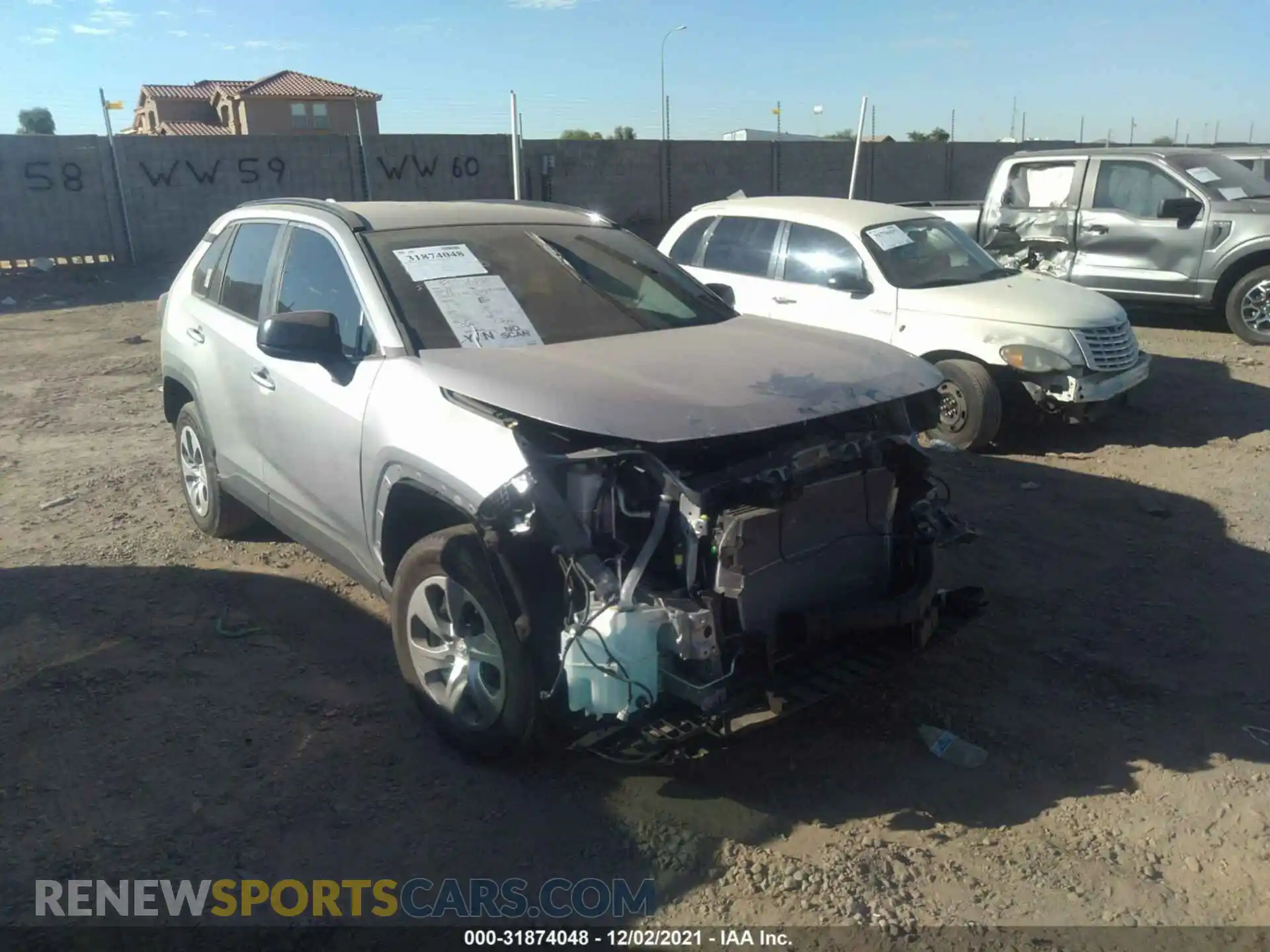 1 Photograph of a damaged car 2T3H1RFV1MC095484 TOYOTA RAV4 2021