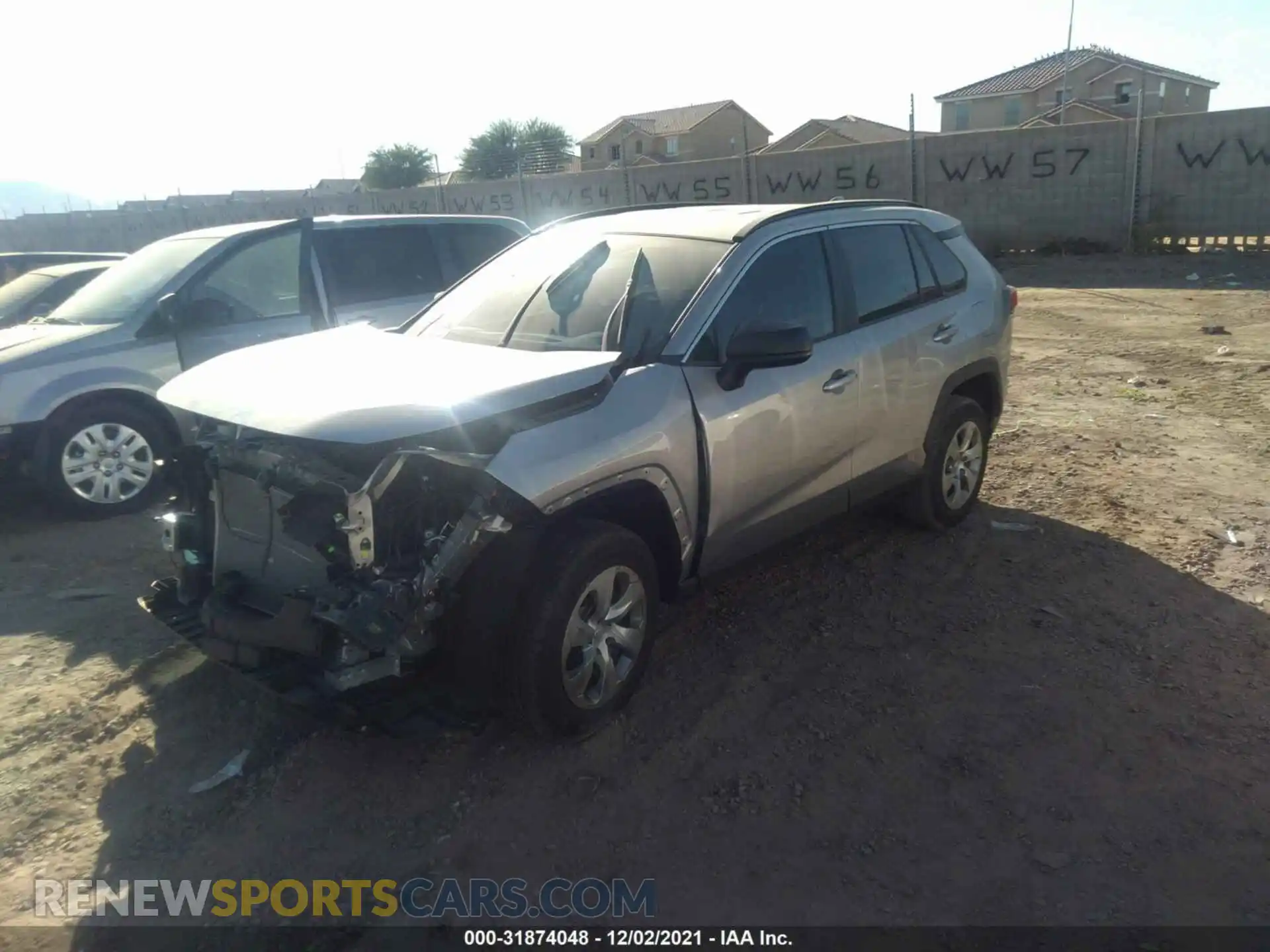 2 Photograph of a damaged car 2T3H1RFV1MC095484 TOYOTA RAV4 2021
