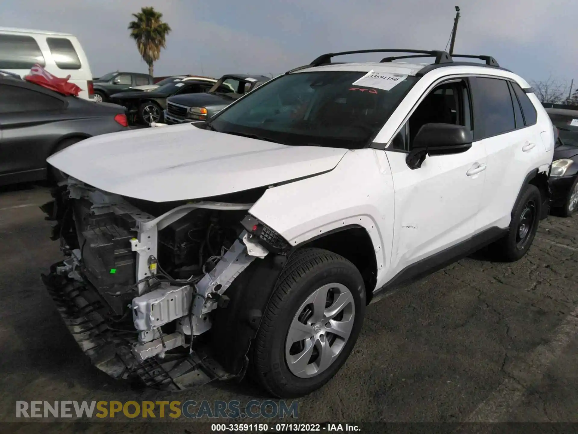 2 Photograph of a damaged car 2T3H1RFV1MC167137 TOYOTA RAV4 2021