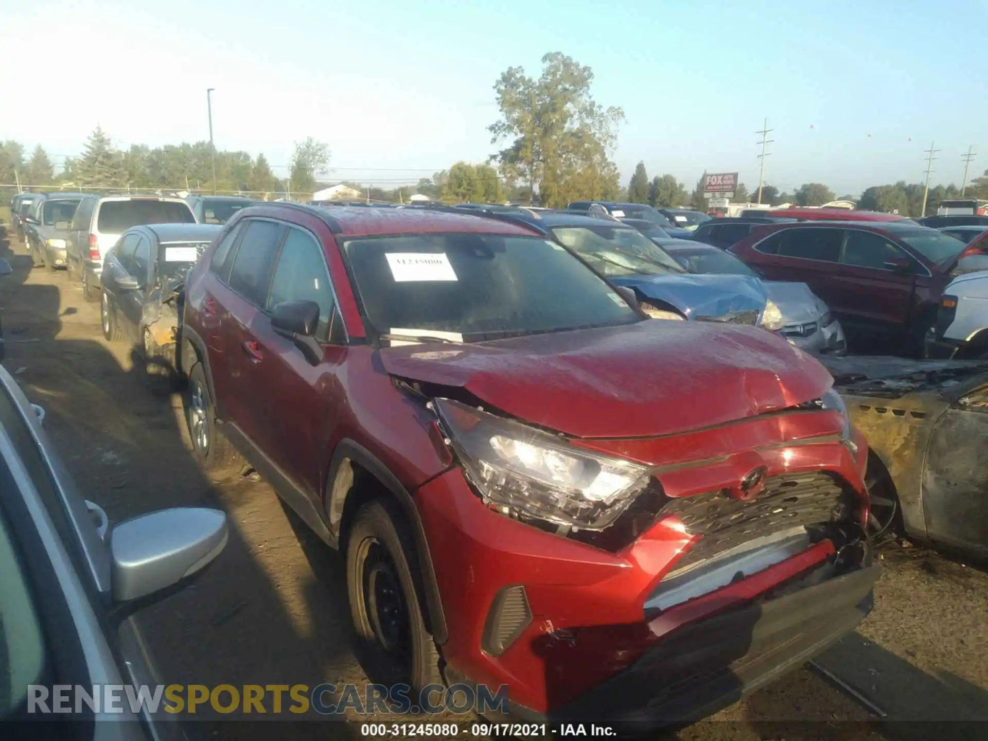 1 Photograph of a damaged car 2T3H1RFV1MW144276 TOYOTA RAV4 2021
