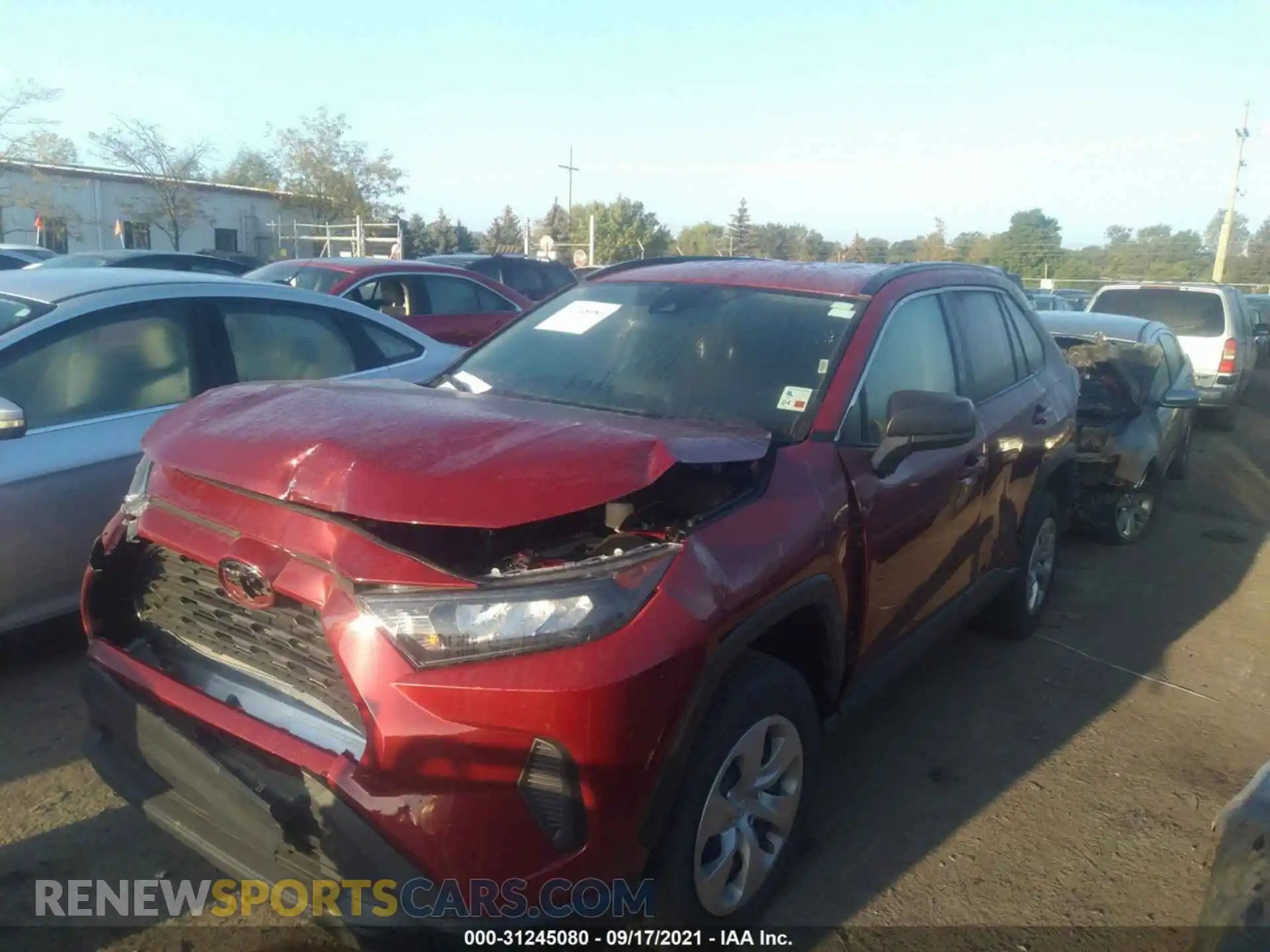 2 Photograph of a damaged car 2T3H1RFV1MW144276 TOYOTA RAV4 2021