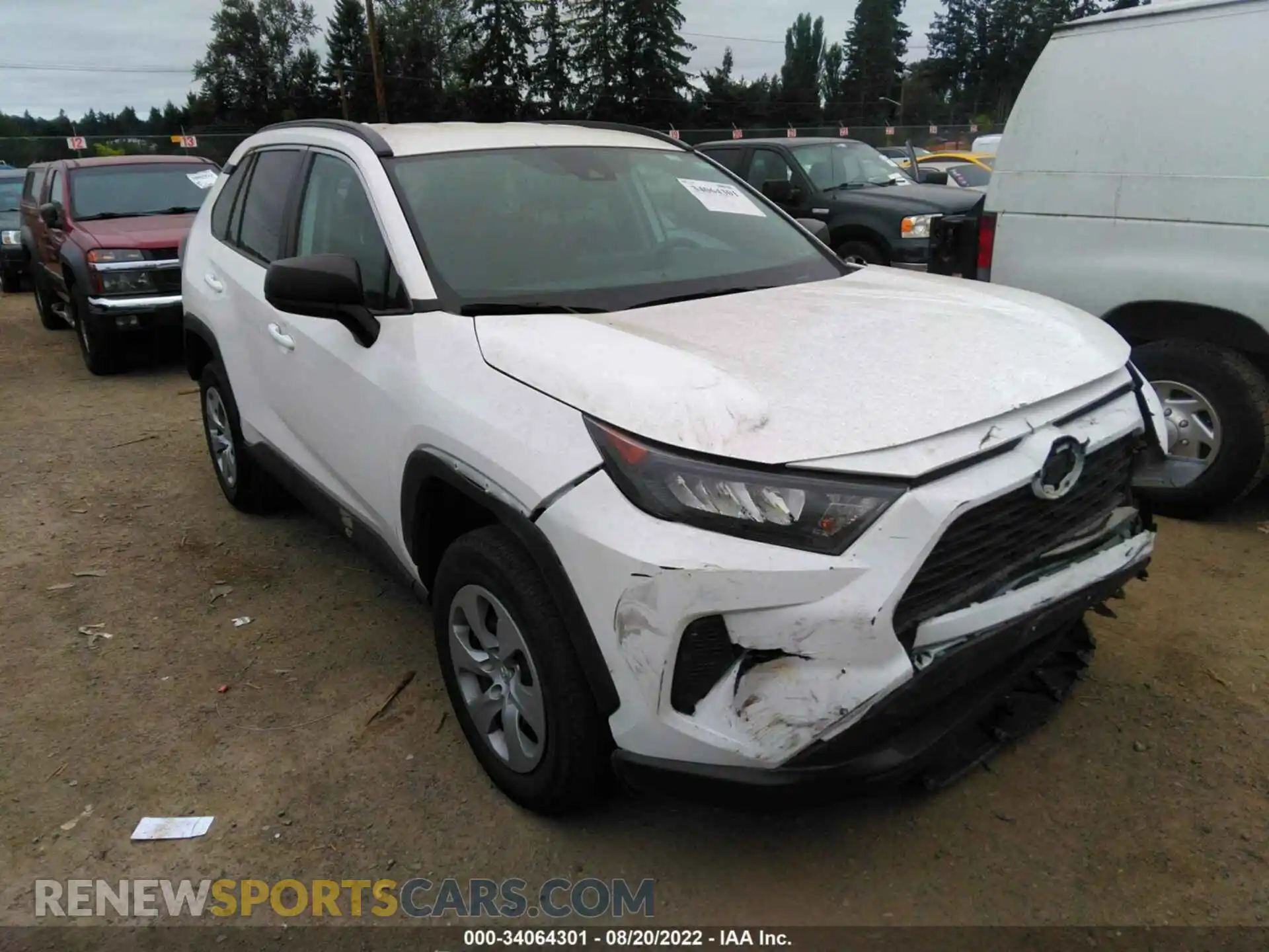 1 Photograph of a damaged car 2T3H1RFV1MW150031 TOYOTA RAV4 2021