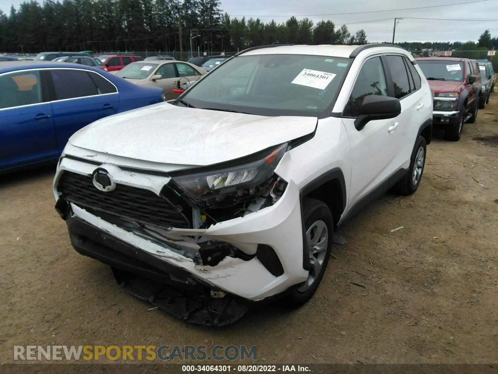 2 Photograph of a damaged car 2T3H1RFV1MW150031 TOYOTA RAV4 2021