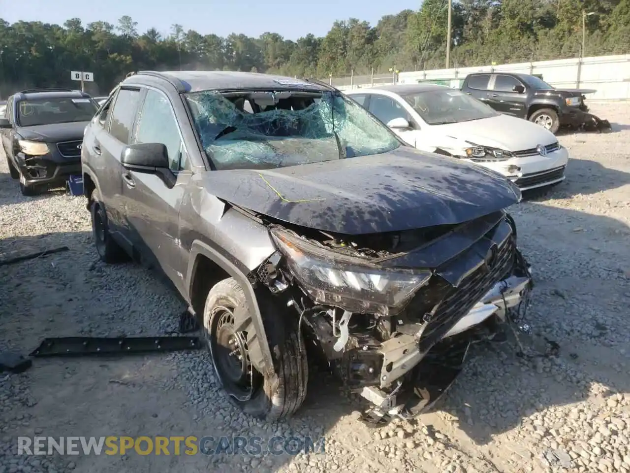 1 Photograph of a damaged car 2T3H1RFV2MC115757 TOYOTA RAV4 2021