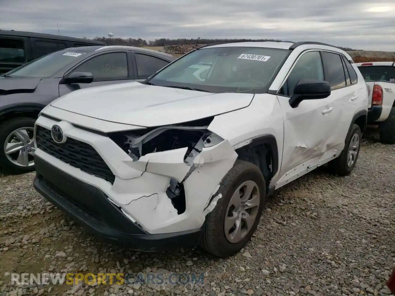 2 Photograph of a damaged car 2T3H1RFV2MC152436 TOYOTA RAV4 2021