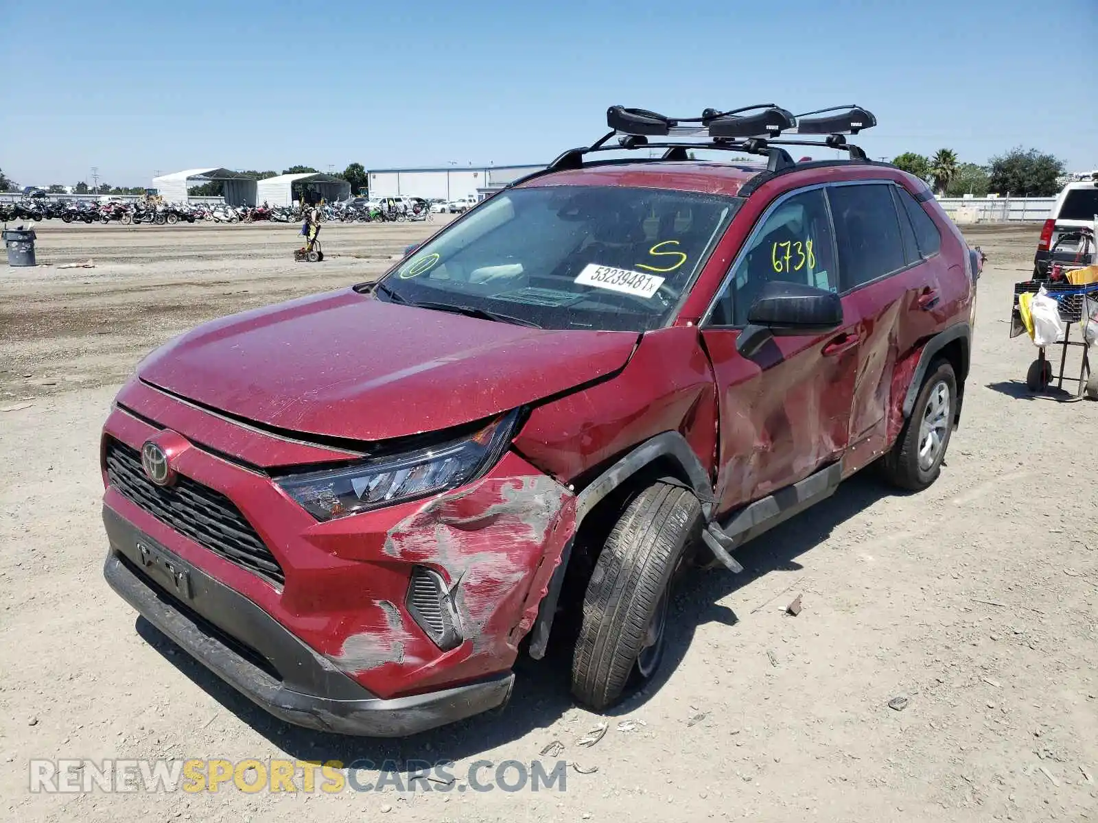 2 Photograph of a damaged car 2T3H1RFV2MW108726 TOYOTA RAV4 2021