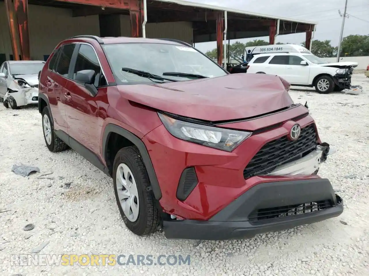 1 Photograph of a damaged car 2T3H1RFV3MW156798 TOYOTA RAV4 2021