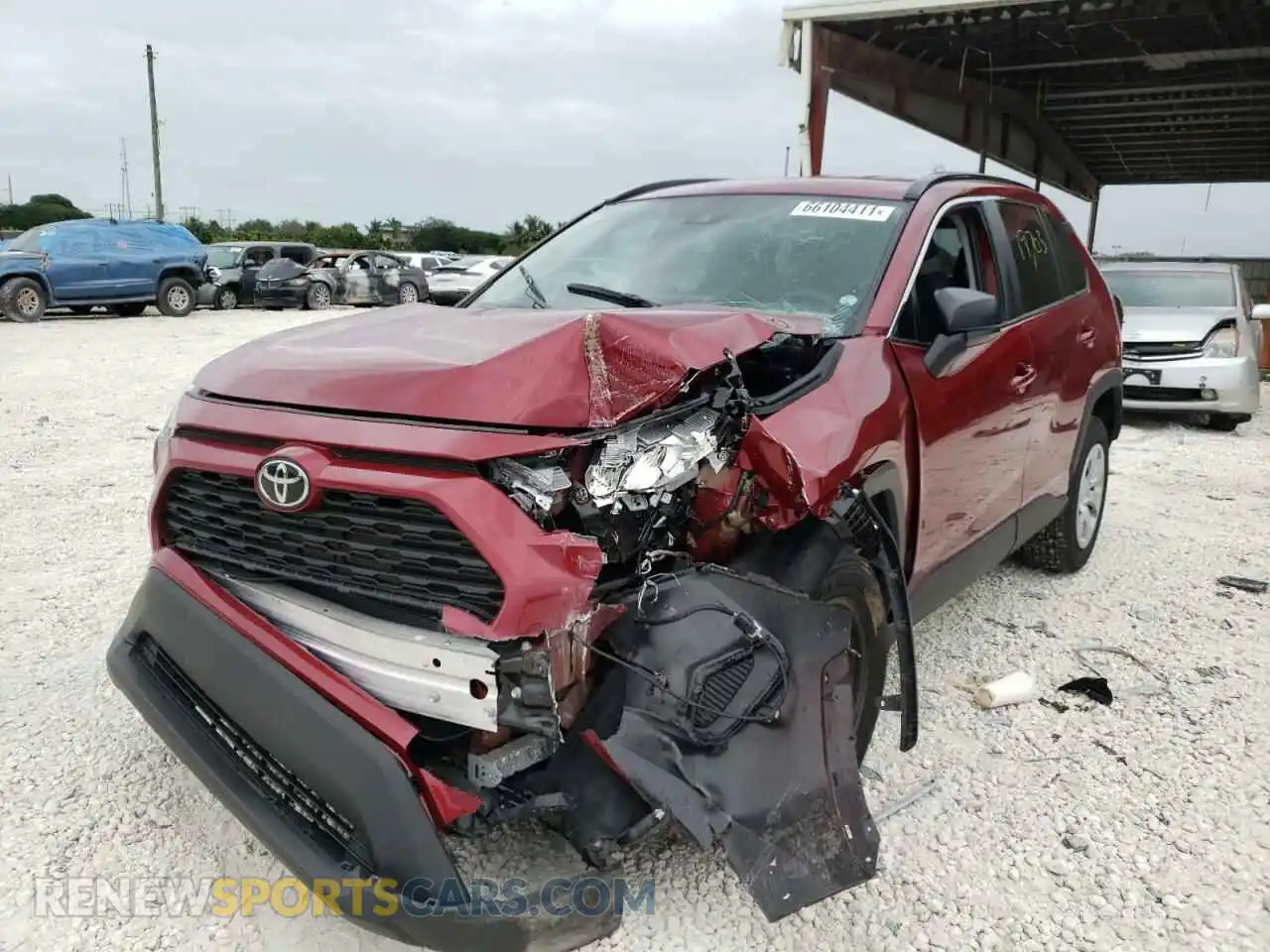 2 Photograph of a damaged car 2T3H1RFV3MW156798 TOYOTA RAV4 2021