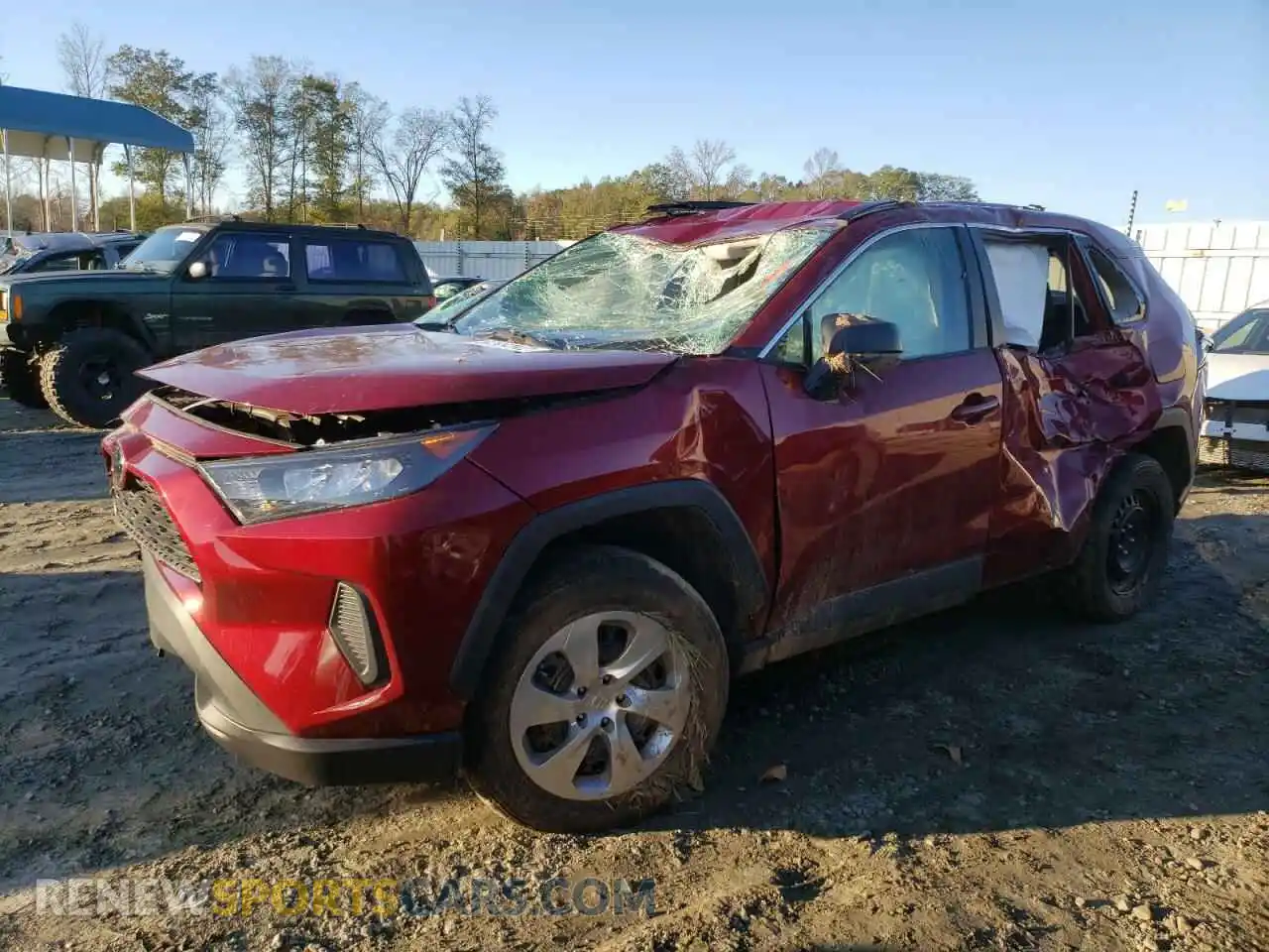 1 Photograph of a damaged car 2T3H1RFV3MW162746 TOYOTA RAV4 2021
