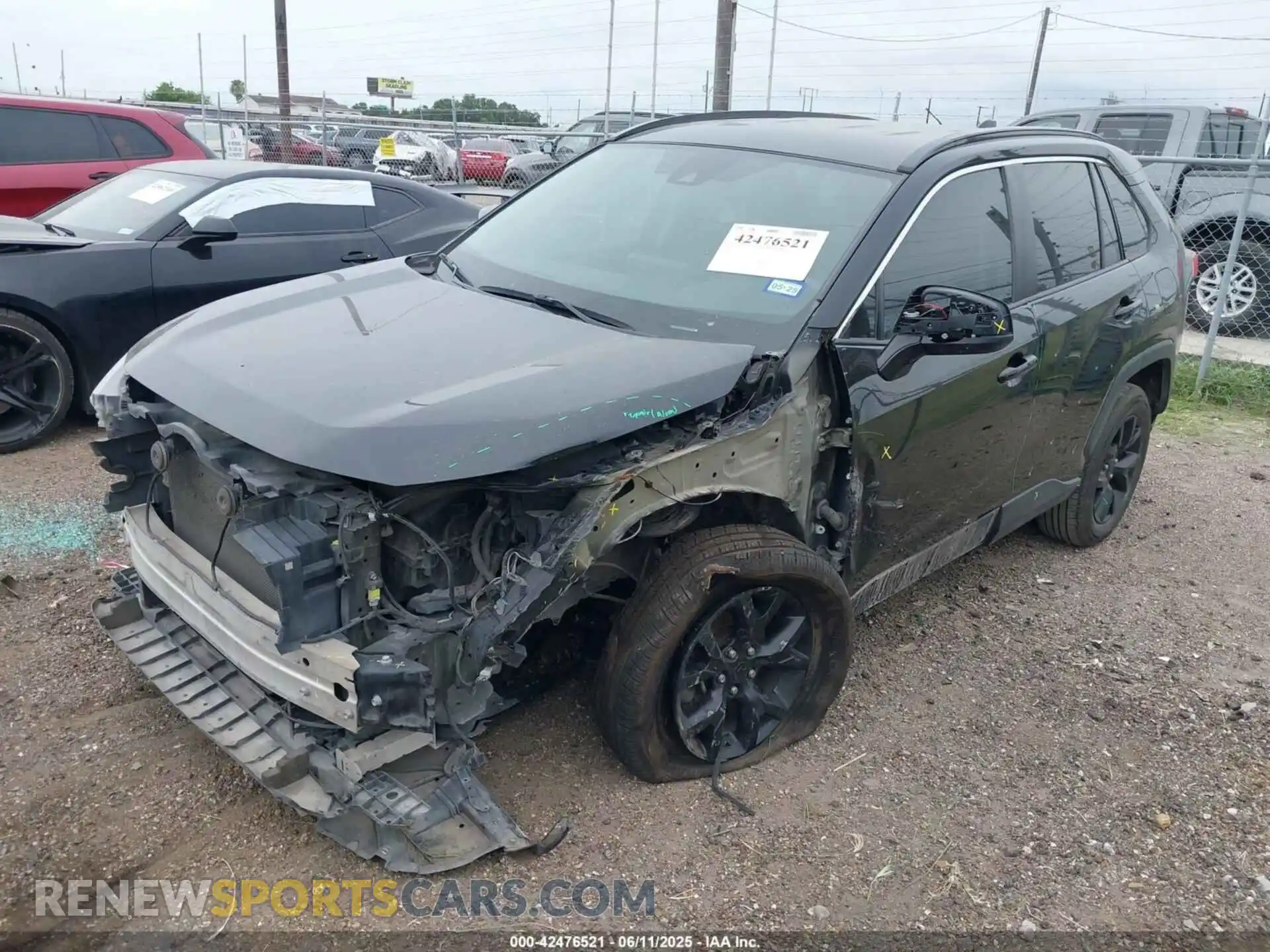 2 Photograph of a damaged car 2T3H1RFV4MC136027 TOYOTA RAV4 2021