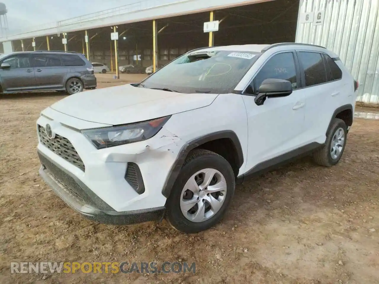 2 Photograph of a damaged car 2T3H1RFV4MW106590 TOYOTA RAV4 2021