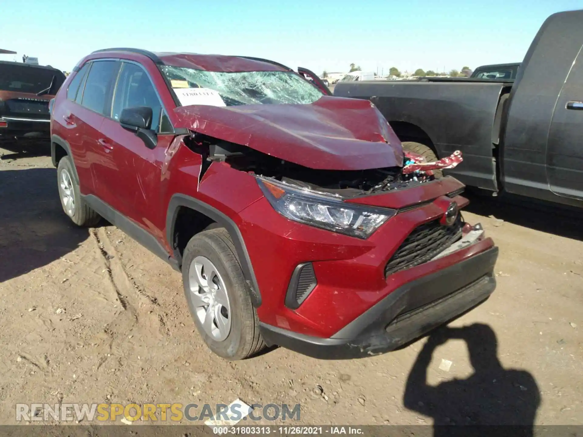 1 Photograph of a damaged car 2T3H1RFV4MW161072 TOYOTA RAV4 2021