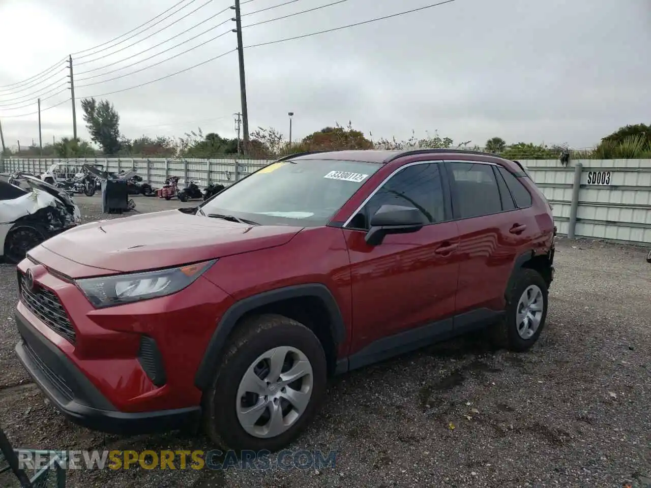 2 fotografías del automóvil dañado 2T3H1RFV4MW162450 TOYOTA RAV4 2021