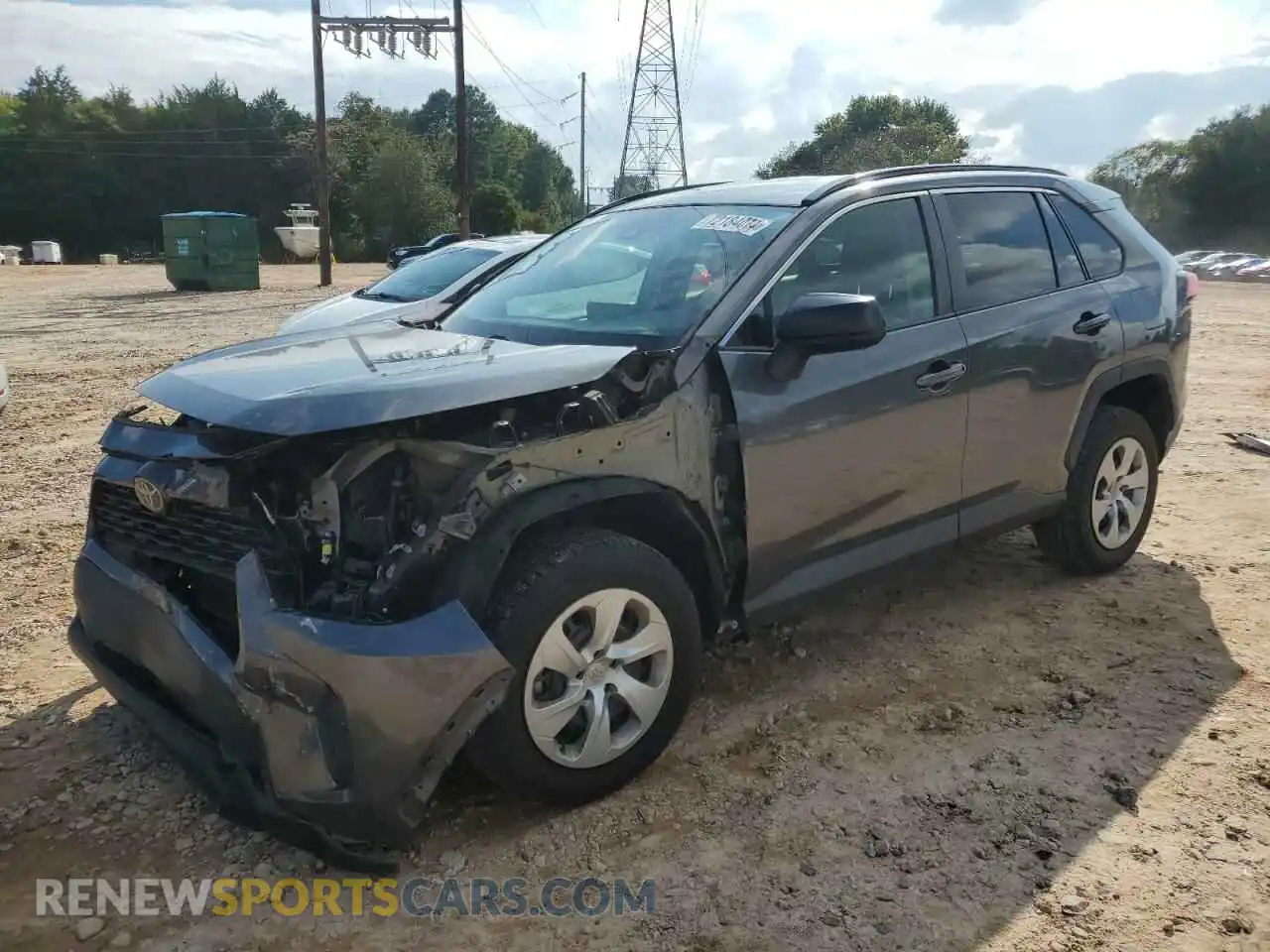 1 Photograph of a damaged car 2T3H1RFV5MC111606 TOYOTA RAV4 2021