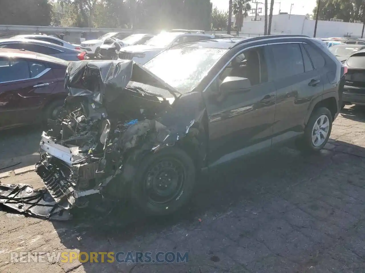 1 Photograph of a damaged car 2T3H1RFV5MC130060 TOYOTA RAV4 2021
