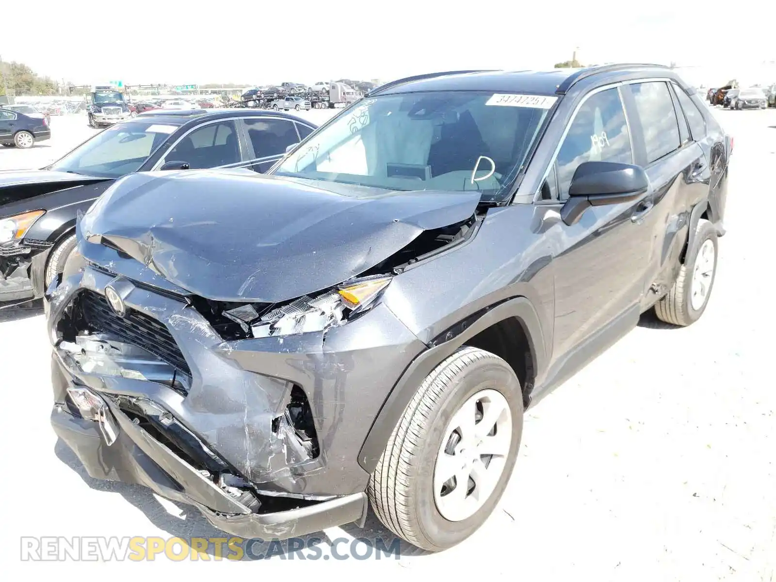 2 Photograph of a damaged car 2T3H1RFV6MC110612 TOYOTA RAV4 2021