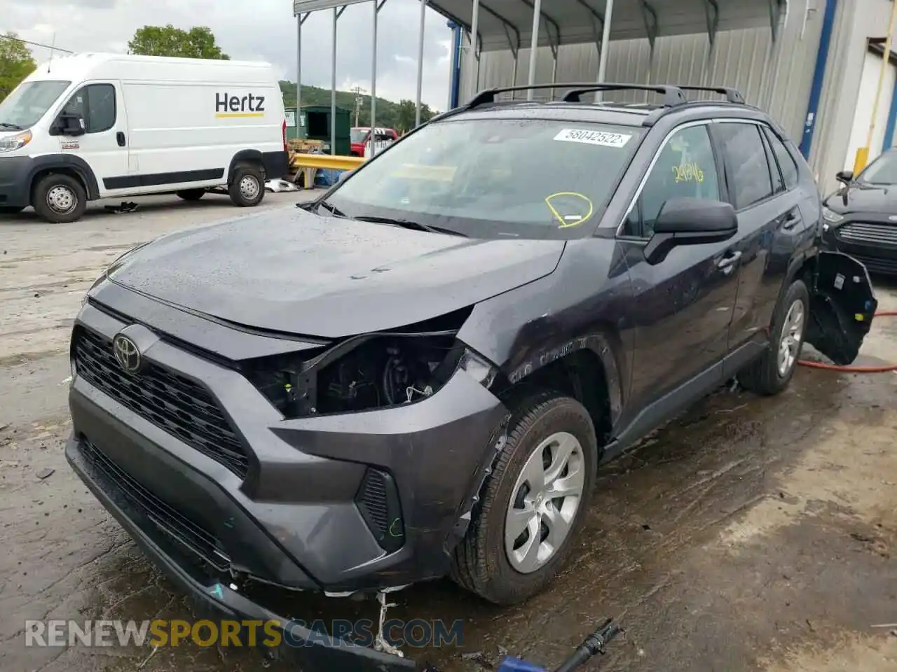 2 Photograph of a damaged car 2T3H1RFV6MC135378 TOYOTA RAV4 2021