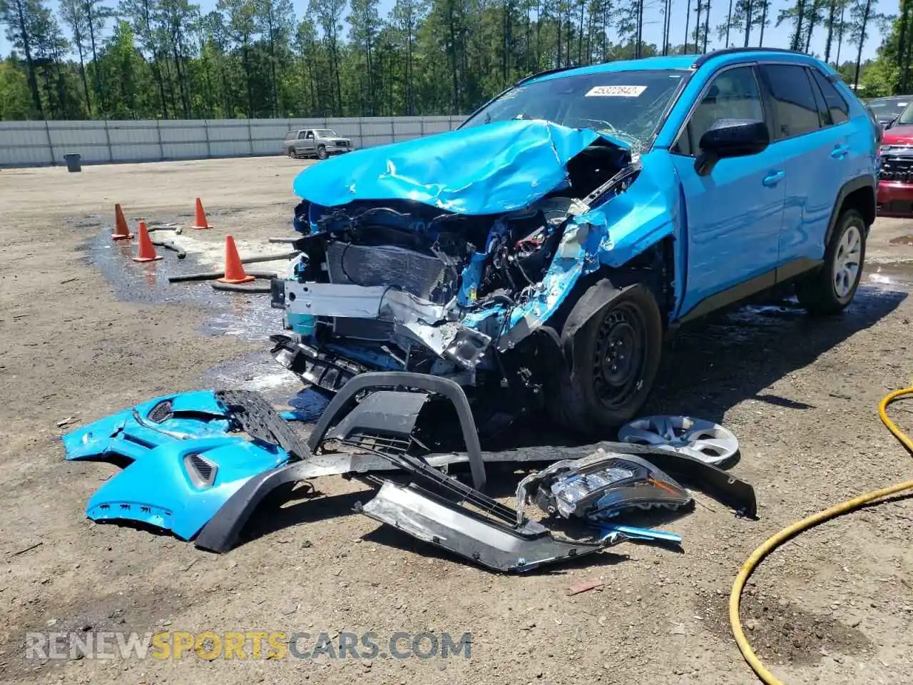 2 Photograph of a damaged car 2T3H1RFV7MW154553 TOYOTA RAV4 2021