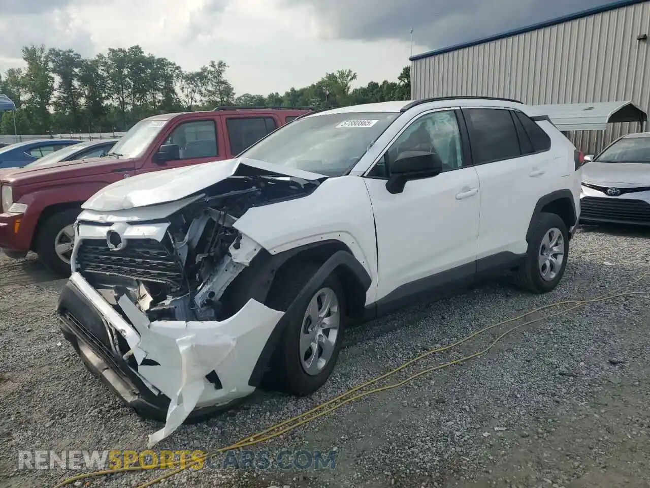 1 Photograph of a damaged car 2T3H1RFV8MW107192 TOYOTA RAV4 2021