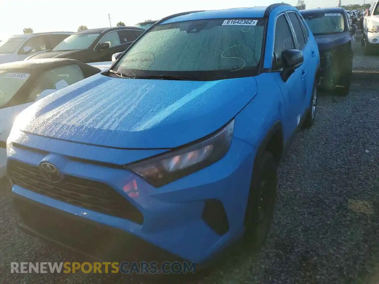 2 Photograph of a damaged car 2T3H1RFV8MW154240 TOYOTA RAV4 2021