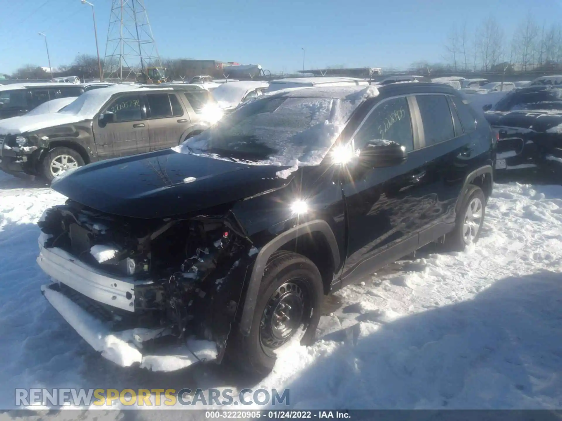 2 fotografías del automóvil dañado 2T3H1RFV8MW174780 TOYOTA RAV4 2021