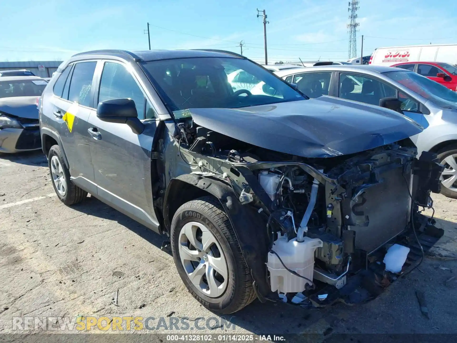 1 Photograph of a damaged car 2T3H1RFV9MC141966 TOYOTA RAV4 2021