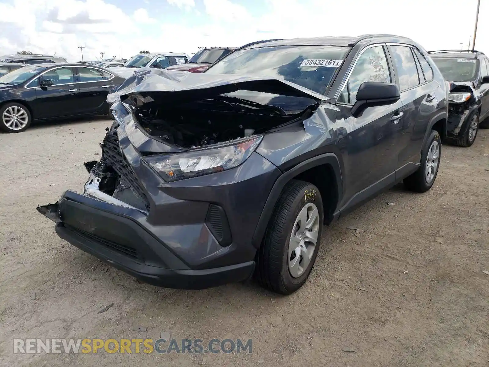 2 Photograph of a damaged car 2T3H1RFV9MW105032 TOYOTA RAV4 2021