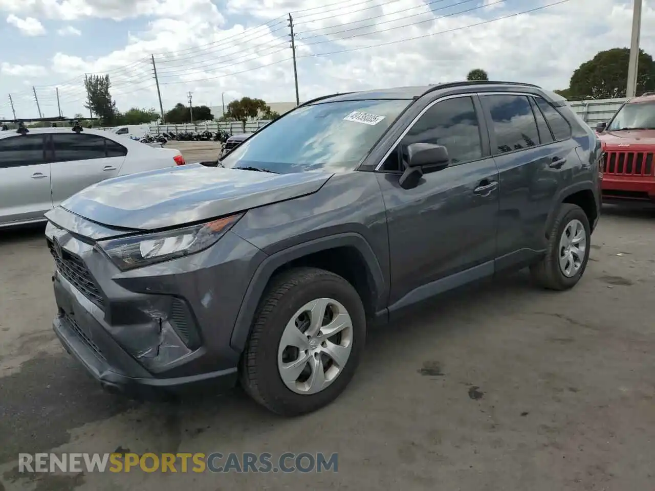 1 Photograph of a damaged car 2T3H1RFVXMC131592 TOYOTA RAV4 2021