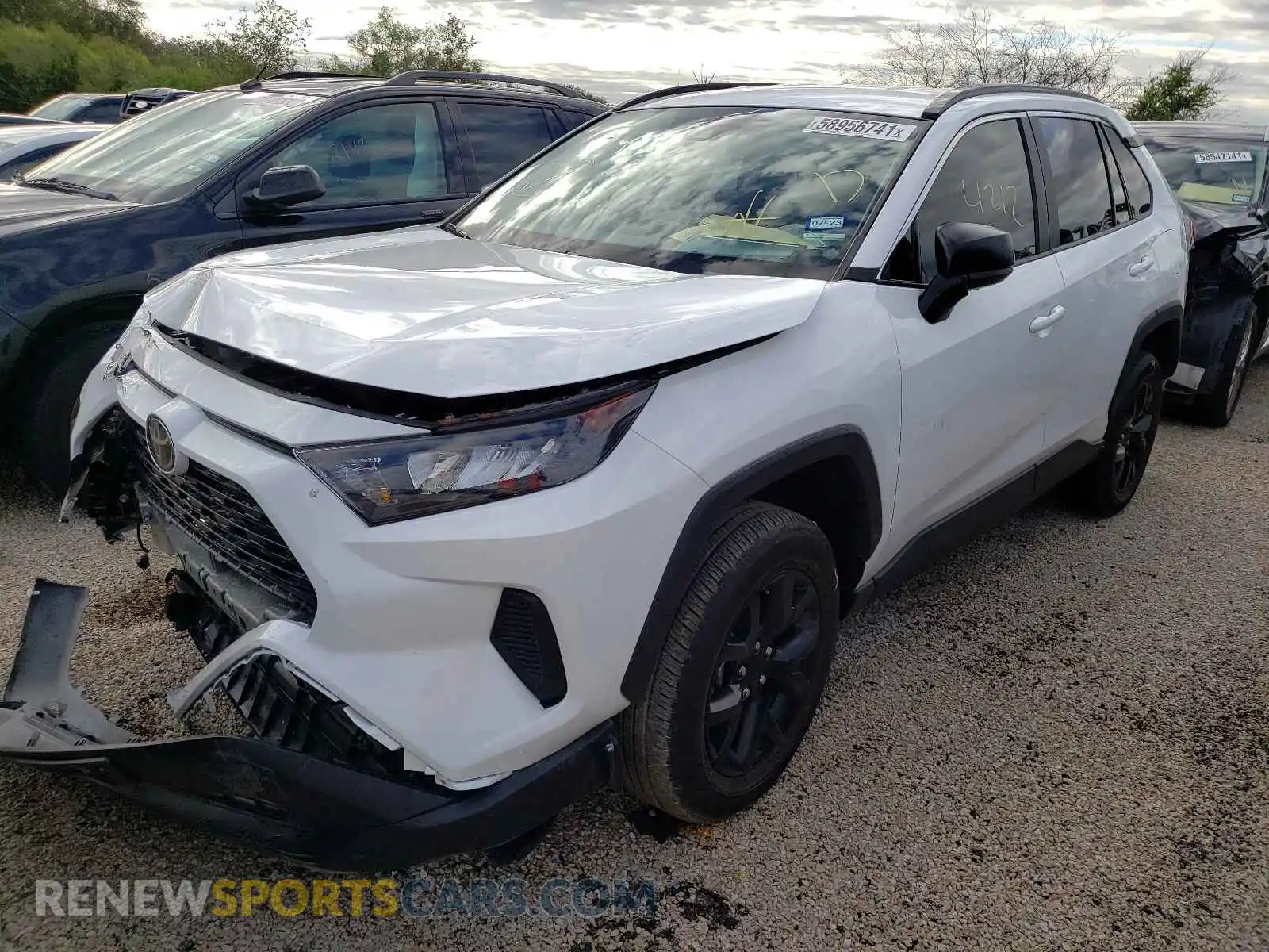 2 Photograph of a damaged car 2T3H1RFVXMC151468 TOYOTA RAV4 2021