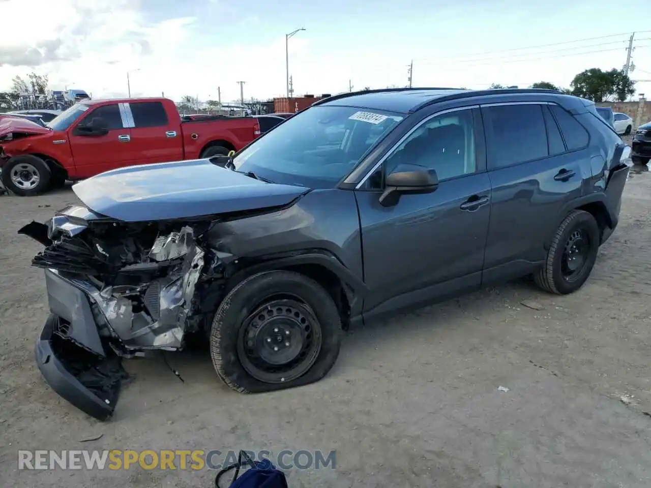 1 Photograph of a damaged car 2T3H1RFVXMC154791 TOYOTA RAV4 2021