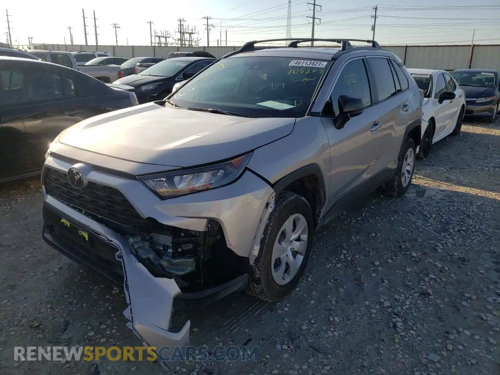 2 Photograph of a damaged car 2T3H1RFVXMW105203 TOYOTA RAV4 2021
