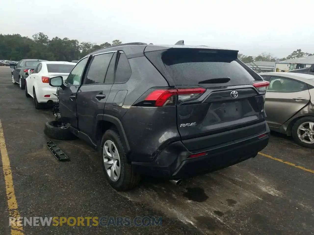 3 Фотография поврежденного автомобиля 2T3H1RFVXMW129114 TOYOTA RAV4 2021