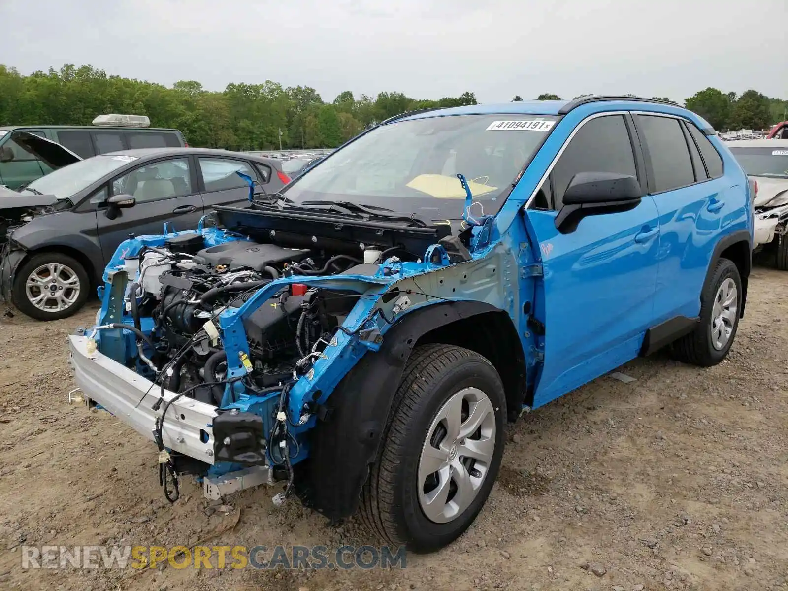 2 fotografías del automóvil dañado 2T3H1RFVXMW136483 TOYOTA RAV4 2021