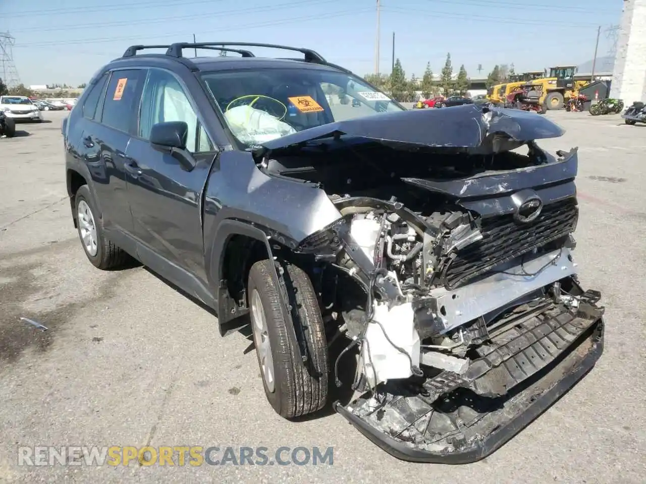 1 Photograph of a damaged car 2T3H1RFVXMW163411 TOYOTA RAV4 2021