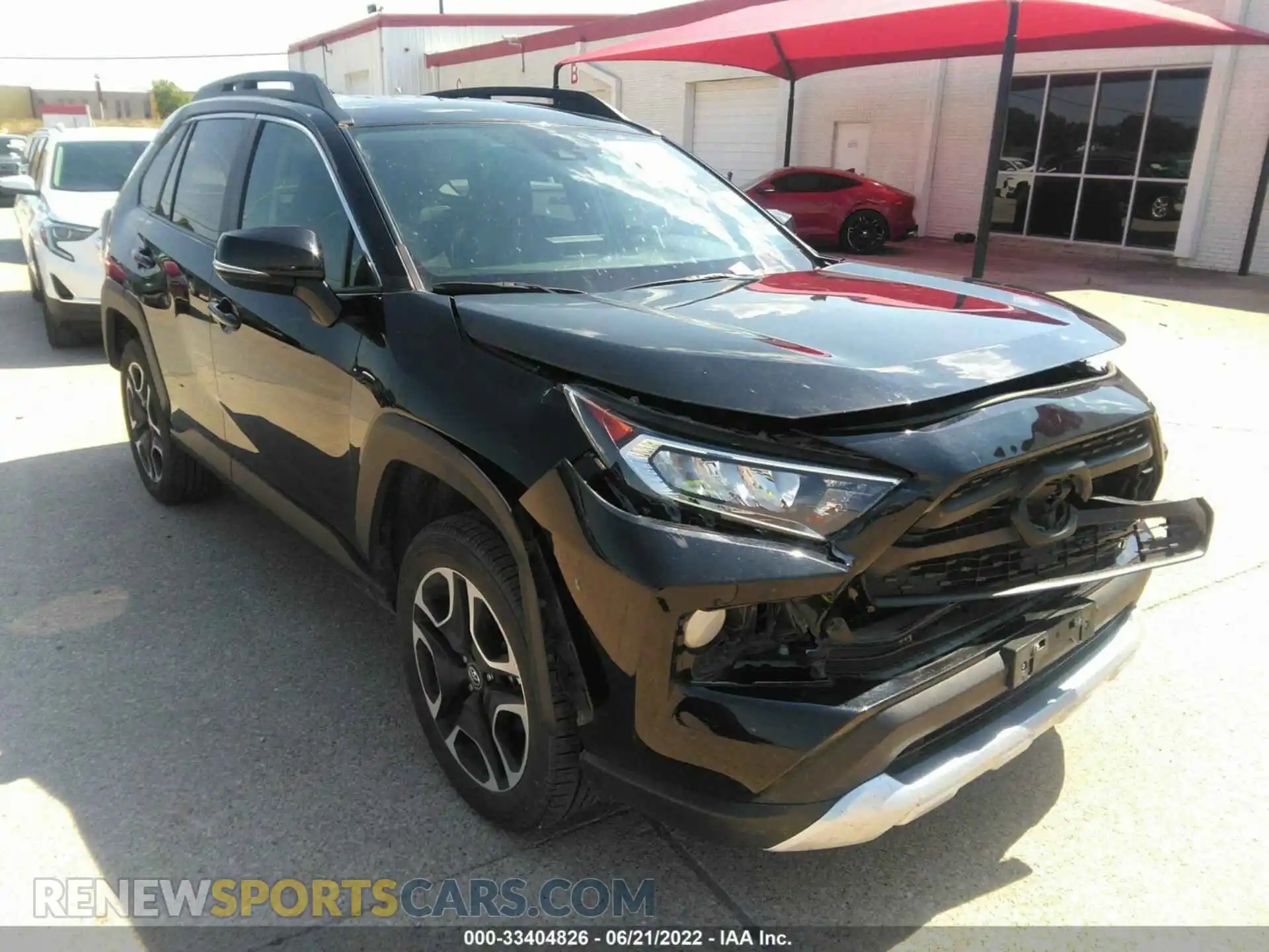 1 Photograph of a damaged car 2T3J1RFV0MW153231 TOYOTA RAV4 2021
