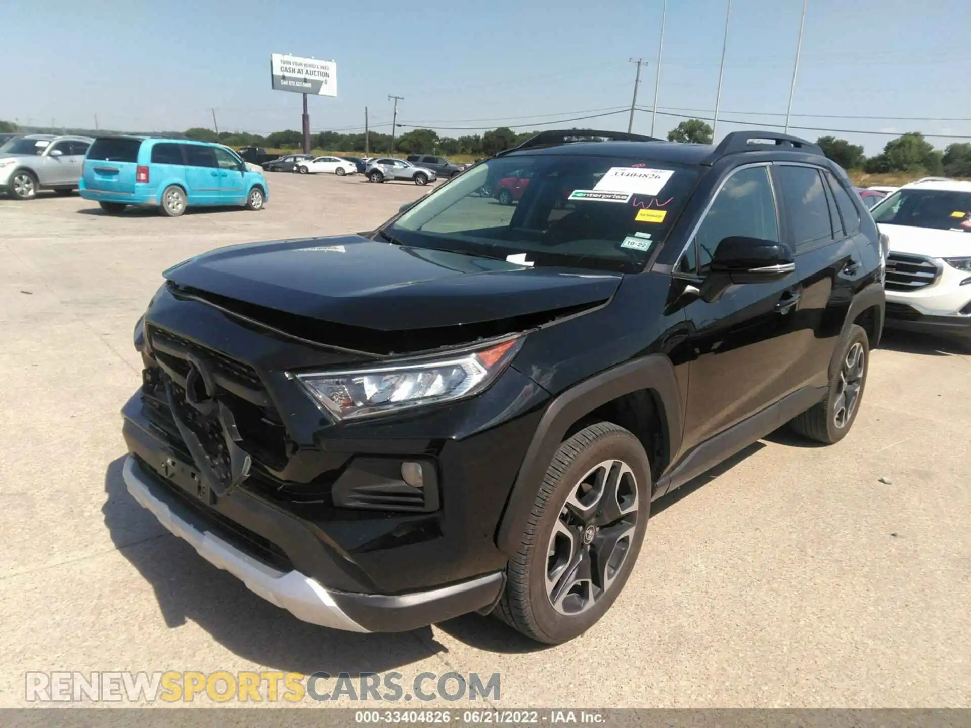 2 Photograph of a damaged car 2T3J1RFV0MW153231 TOYOTA RAV4 2021
