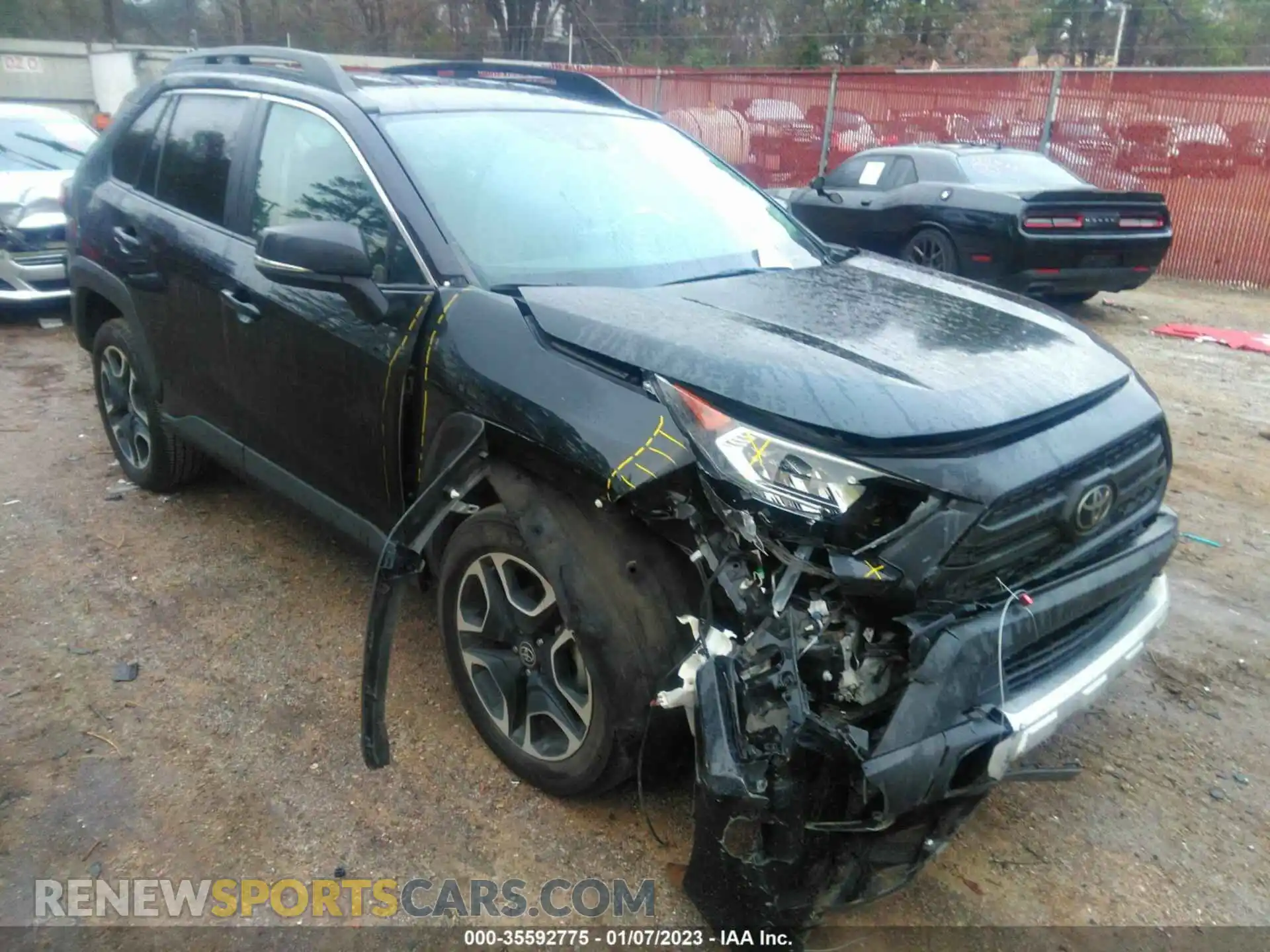 1 Photograph of a damaged car 2T3J1RFV5MW178982 TOYOTA RAV4 2021