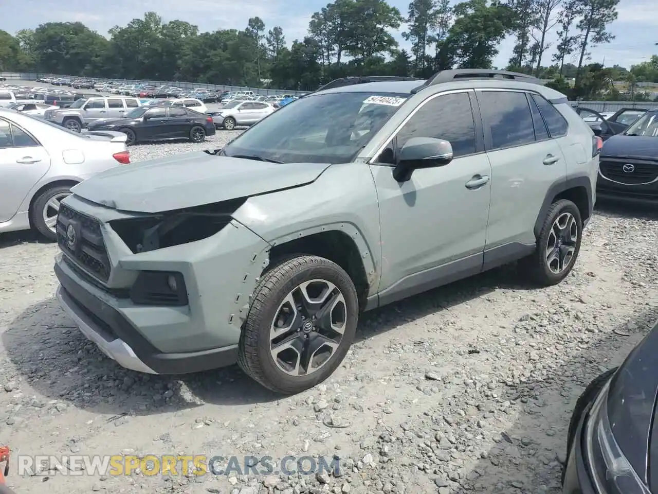 1 Photograph of a damaged car 2T3J1RFV9MW159805 TOYOTA RAV4 2021