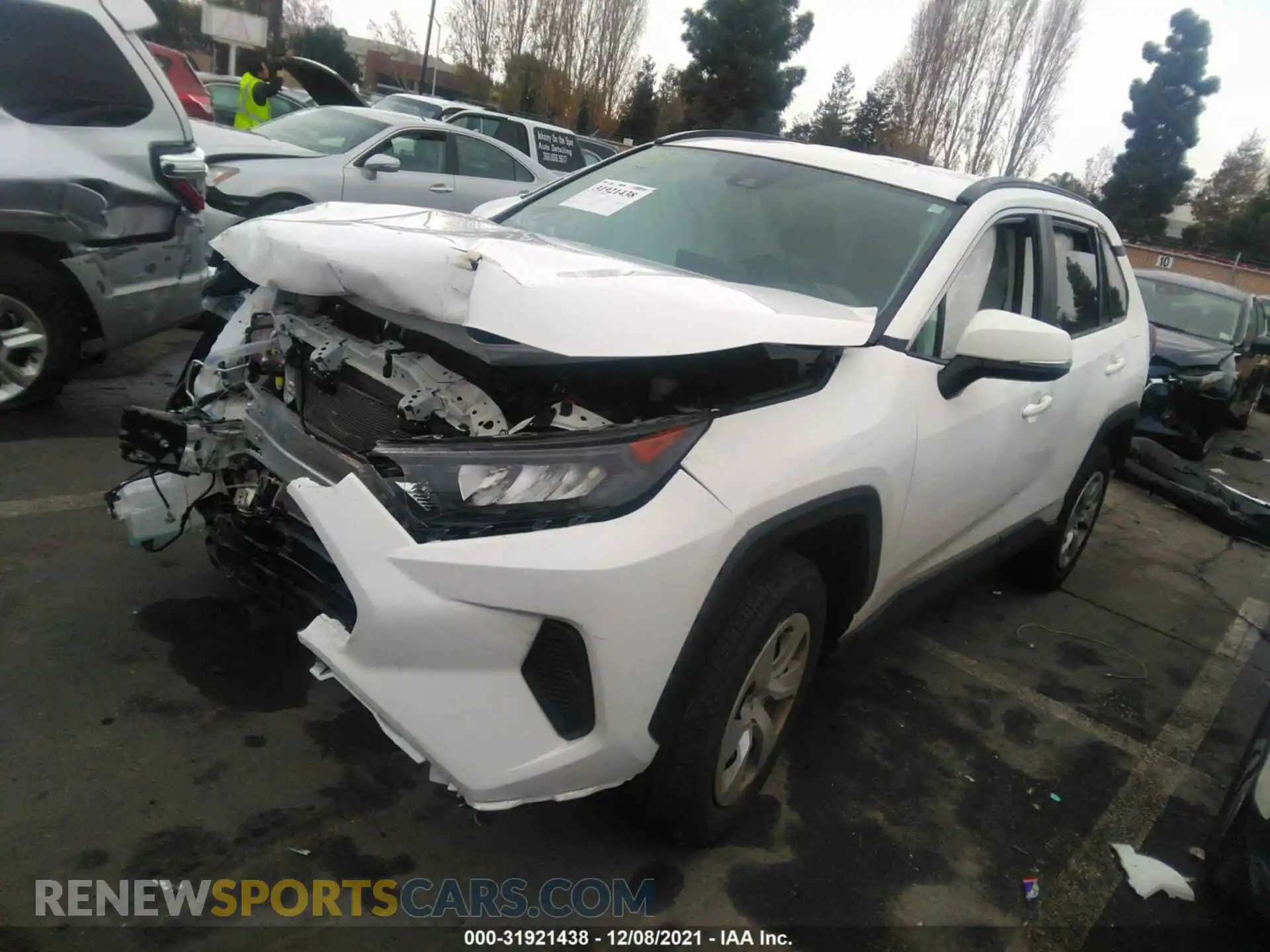 2 Photograph of a damaged car 2T3K1RFV8MC107474 TOYOTA RAV4 2021