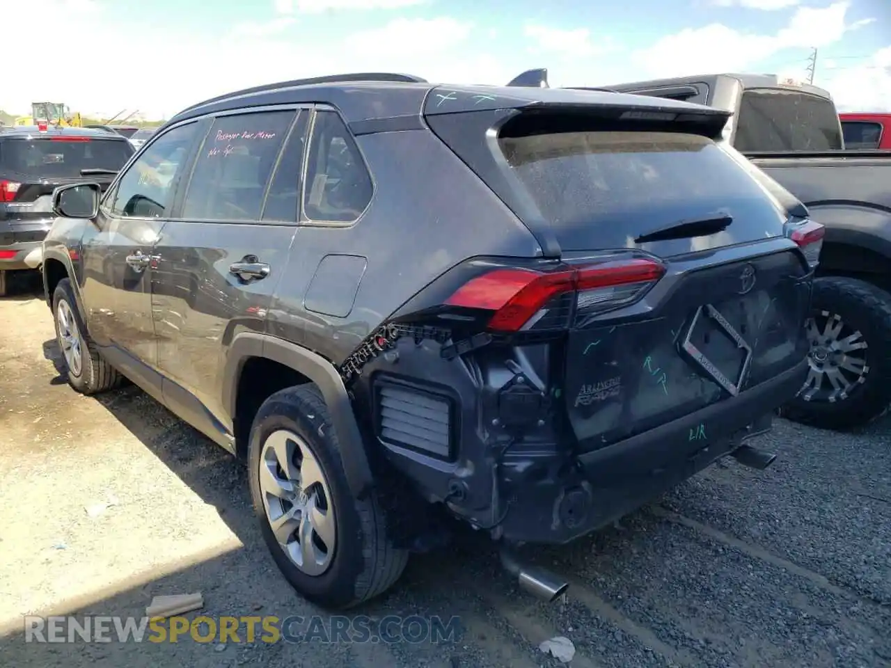 3 fotografías del automóvil dañado 2T3K1RFV8MC168274 TOYOTA RAV4 2021