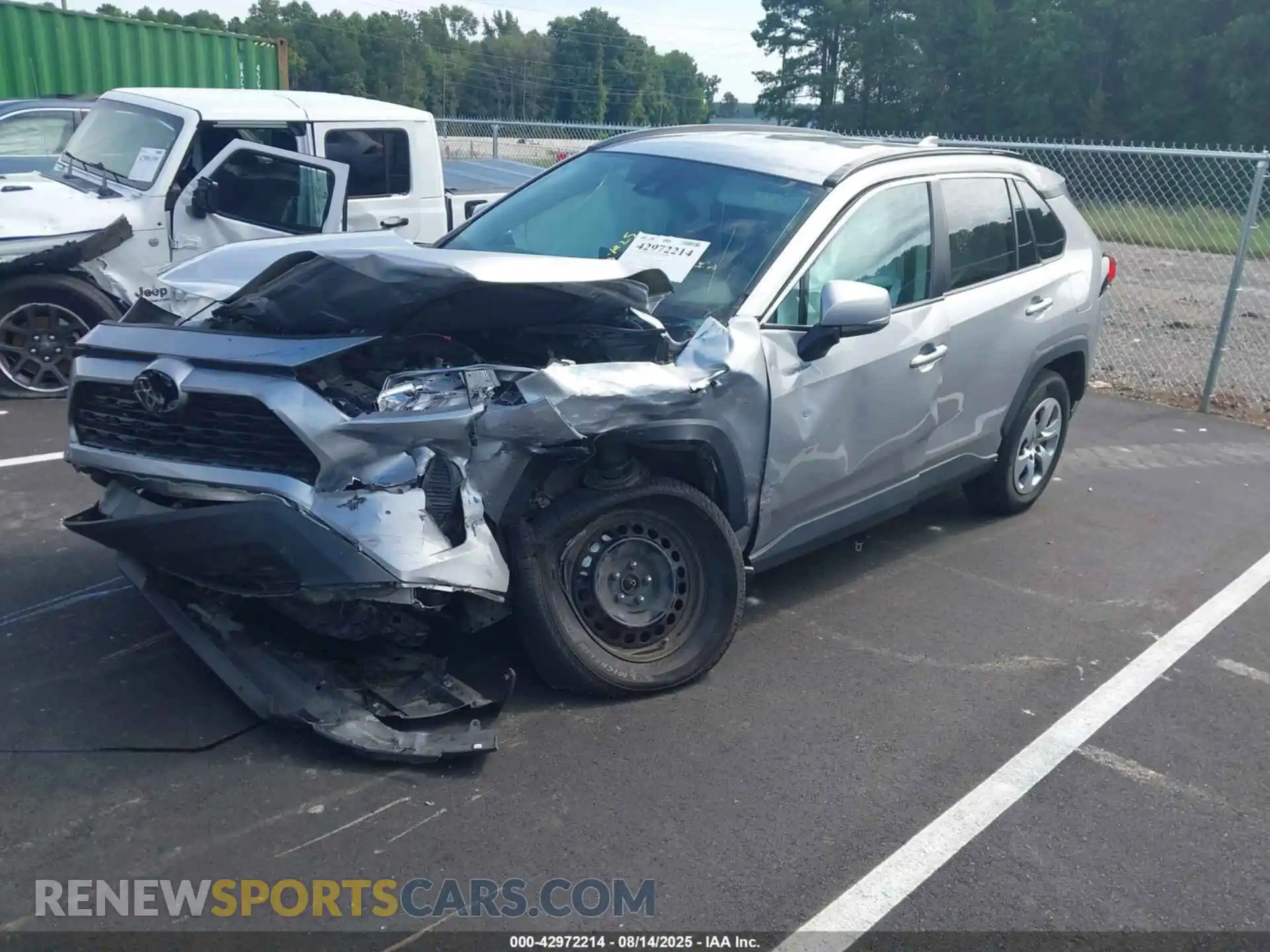 2 Photograph of a damaged car 2T3K1RFV9MC130374 TOYOTA RAV4 2021