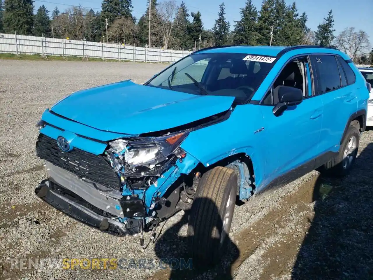 2 Photograph of a damaged car 2T3LWRFV7MW127624 TOYOTA RAV4 2021