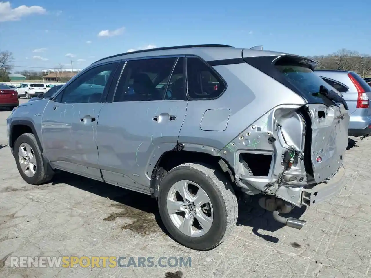 2 Photograph of a damaged car 2T3M6RFV2MW013499 TOYOTA RAV4 2021
