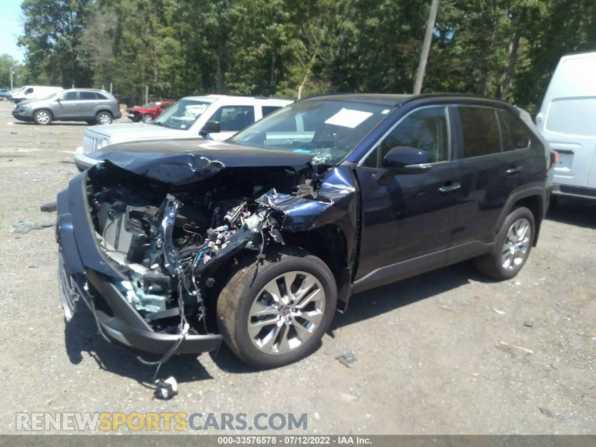 2 Photograph of a damaged car 2T3N1RFV4MW188971 TOYOTA RAV4 2021