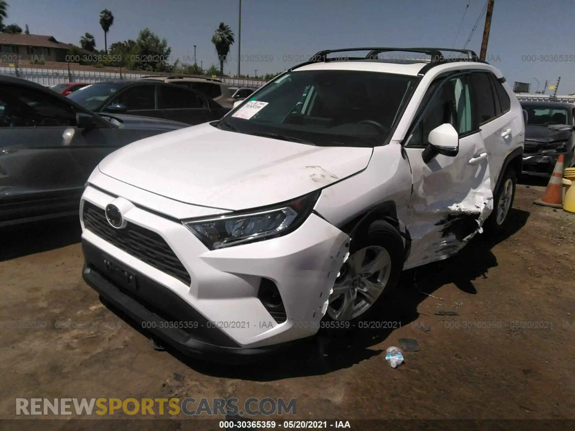 2 Photograph of a damaged car 2T3P1RFV1MC208216 TOYOTA RAV4 2021