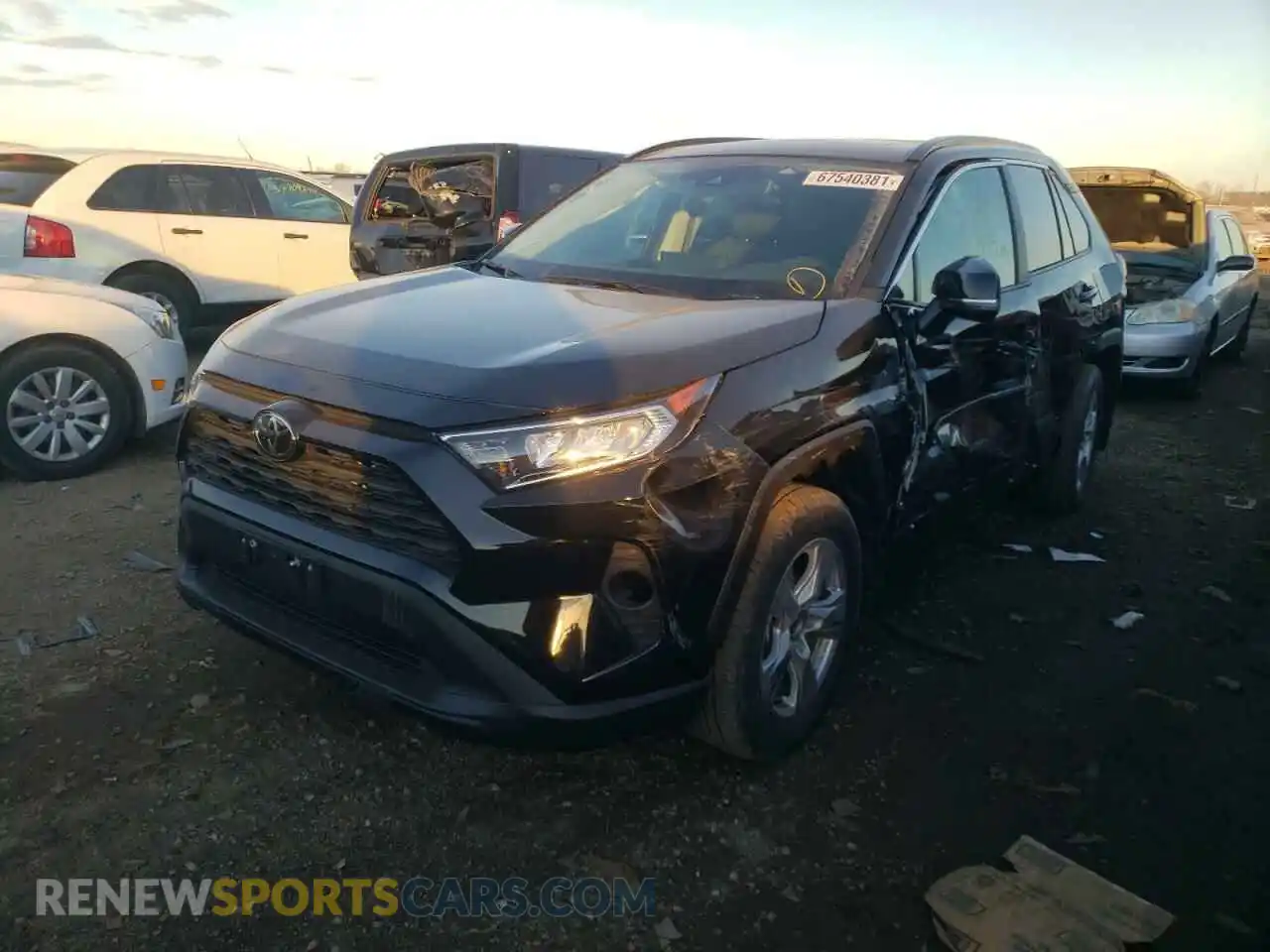 2 Photograph of a damaged car 2T3P1RFV1MC237408 TOYOTA RAV4 2021